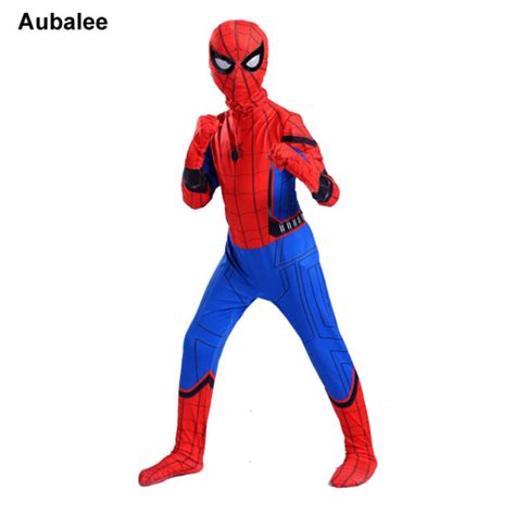 Spiderman Homecoming Costume For Kids Halloween Party New Boy Superhero
