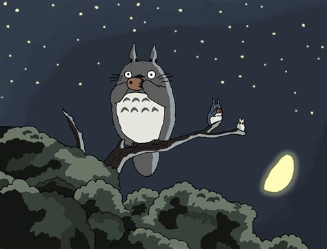 Totoro In The Night Totoro Art Studio Ghibli