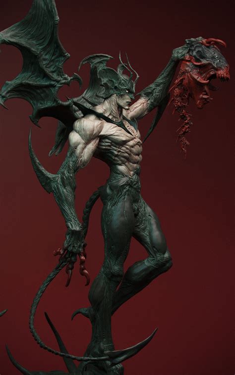 Devilman Monster Concept Art Fantasy Monster Monster Art Dark