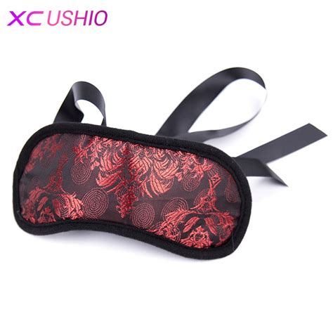 New Red Pattern Sexy Blindfold Eyeshade Soft Sleeping Eye Mask Cover Adult Games Bdsm Bondage