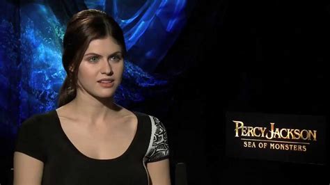 So sad there is not much of it. Alexandra Daddario Interview -- Percy Jackson: Sea of ...