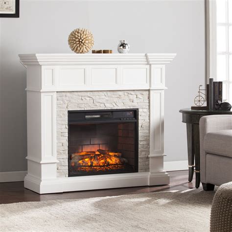 Wildon Home Frazier Corner Convertible Infrared Electric Fireplace