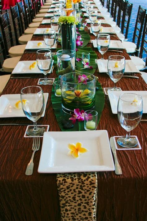 Tropical Table Dinner Party Decorations Table Dinner Party