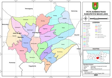 Peta Administrasi Kabupaten Grobogan Provinsi Jawa Tengah Neededthing
