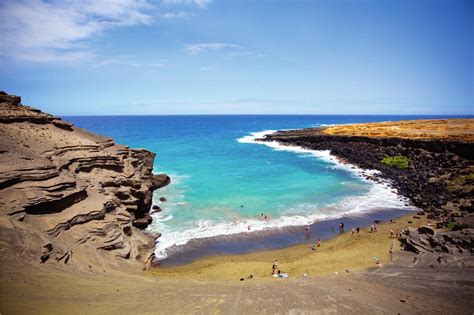 Green Sand Beach Papakōlea Big Island State Of Hawaii Usa