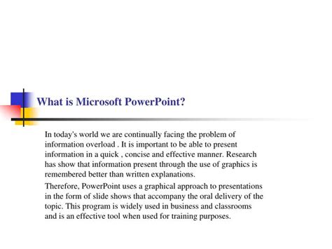 Ppt What Is Microsoft Powerpoint Powerpoint Presentation Free