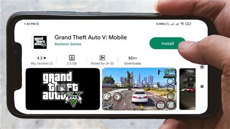 Playing Gta 5 Mobile Game In Android Game Review Youtube