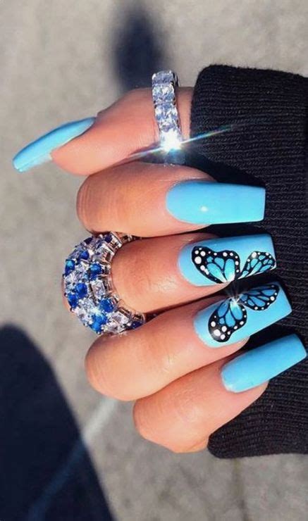 50 Glittering Acrylic Nails For Medium Length Nails And Long Nails