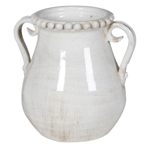 White Ceramic Urn Vase