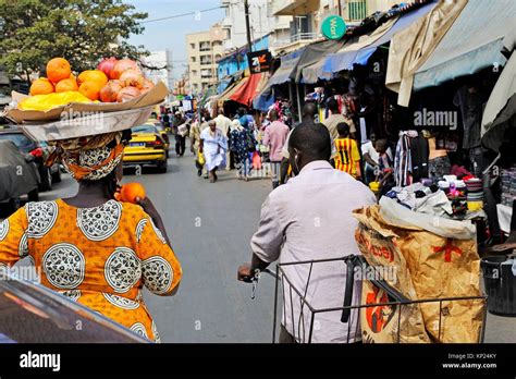 Sandaga Market Dakar Senegal West Africa Stock Photo Alamy