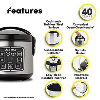 Amazon Com Aroma Housewares ARC 914SBD 8 Cup Cooked Digital Cool