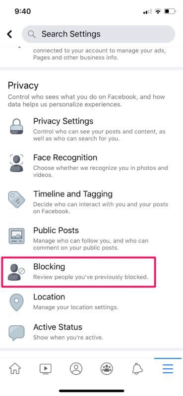 How To Block And Unblock Someone On Facebook From Iphone And Ipad