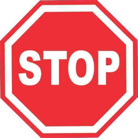 3inx3in Stop Sign Sticker Vinyl Road Signs Stickers Traffic Symbol Decals