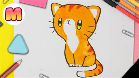 Aprende A Dibujar Un Gato Kawaii How To Draw A Cute Baby Kitten Como
