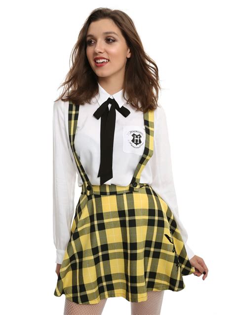 Hogwarts Hufflepuff School Skirt Hufflepuff Outfit School Skirt