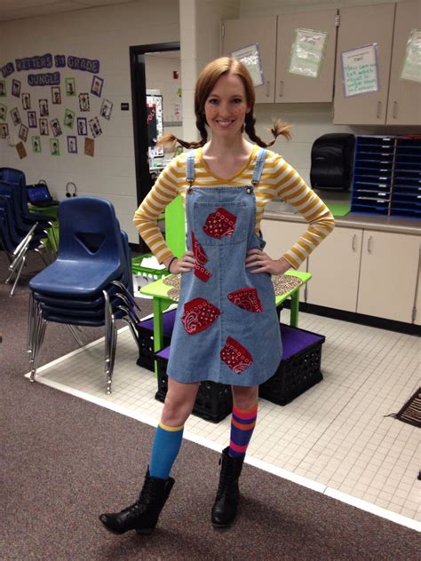 Pippi Longstocking Costume Teacher Book Character Dress Up Day