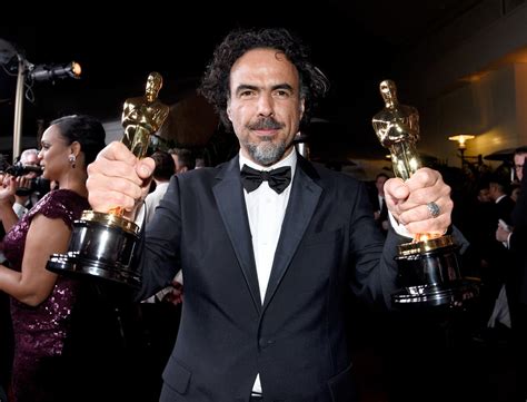 Birdman Director Alejandro G Inarritu Celebrates His Oscars The