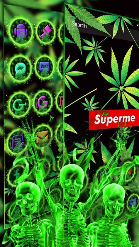 Supreme Weed Wallpaper