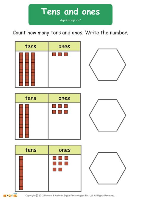 Tens And Ones Worksheet Year 1 How Many Tens And Ones Fall 1st