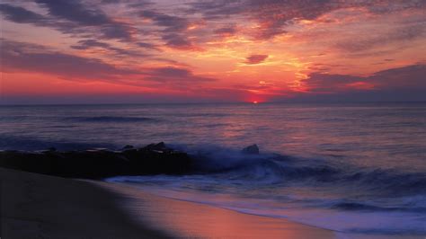 Ocean Sunset Hd Wallpaper Background Image 1920x1080 Id749022