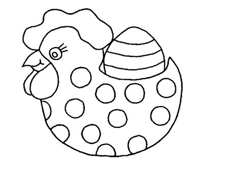 20 dessins de coloriage Poule De Paques à imprimer