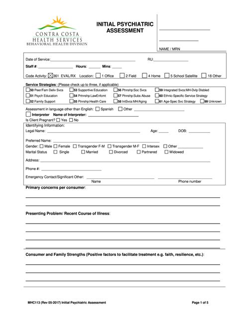 Psychiatric Evaluation Template Fill Out And Sign Online Dochub