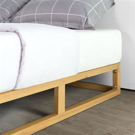 Also set sale alerts and shop exclusive offers only on shopstyle. Zinus Industrial Pine Wood Bed Frame Low Bed Base Mattress ...