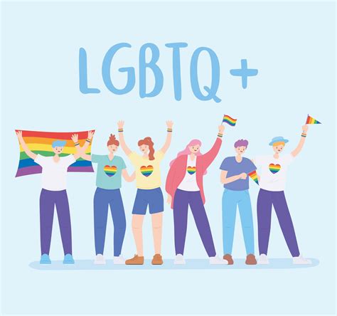 Lgbtq Community For Pride Parade And Celebration 1371910 Vector Art At Vecteezy