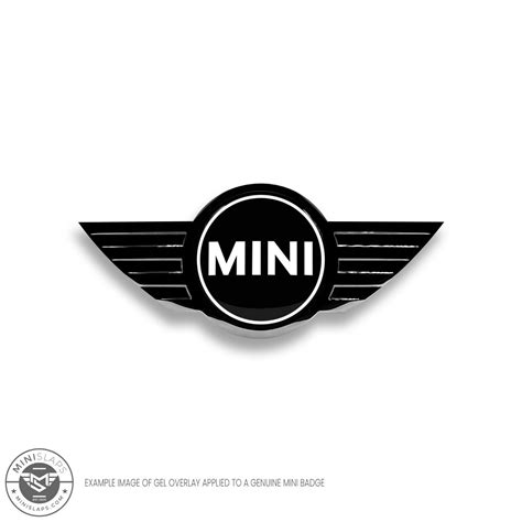 Mini Cooper S Jcw Gel Domed Badge Overlay White And Black Gen 2 R55 R56