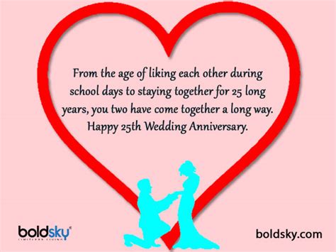 25th Wedding Anniversary Wishes Quotes And Images For Couples