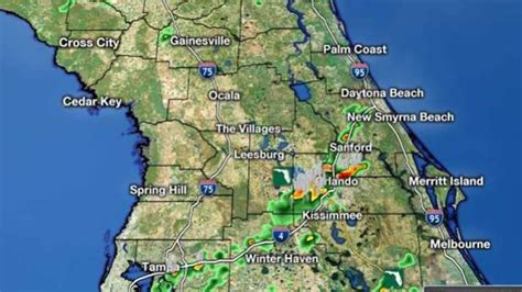 Live Radar Storms Move Through Central Florida