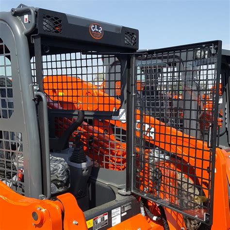 Front Protective Screen With Light Protectors For Kubota Ssv75