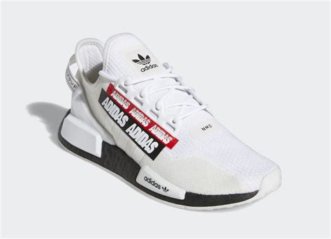 Adidas Nmd R1 V2 White Black Red H02537 Release Date Sbd