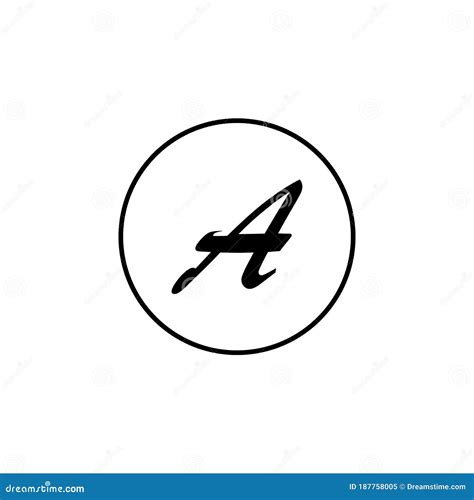 The Letter A Circle Icon Element Of Education For Mobile Concept And