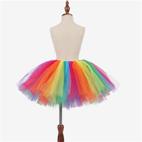 Baby Girls Rainbow Tutu Skirt Fluffy Tulle Tutus For Girls Kids