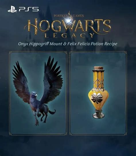 Hogwarts Legacy Onyx Hippogriff Mount Felix Felicis Dlc Ps5 Europe