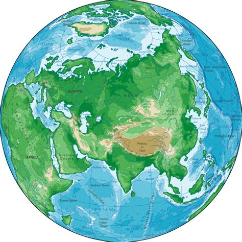 Topographical Map Of Asia - Asia Topo Map