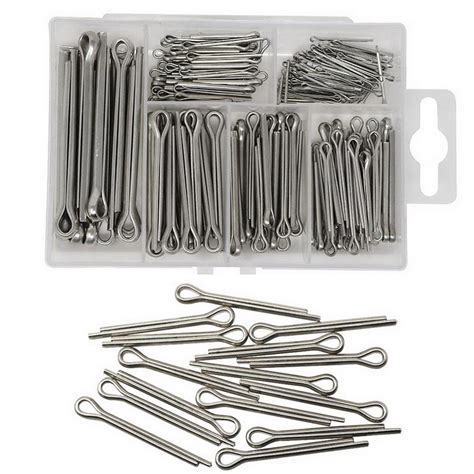 Various Sizes 304 Stainless Steel Cotter Pin Assortment Set Value Kit