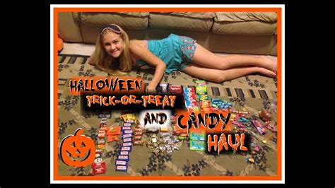 Halloween Trick Or Treat And Candy Haul 2016 Youtube