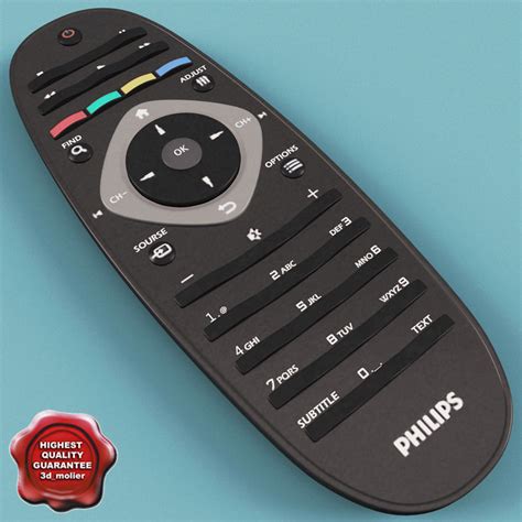Make sure this fits by entering your model number.; philips tv remote 3d model