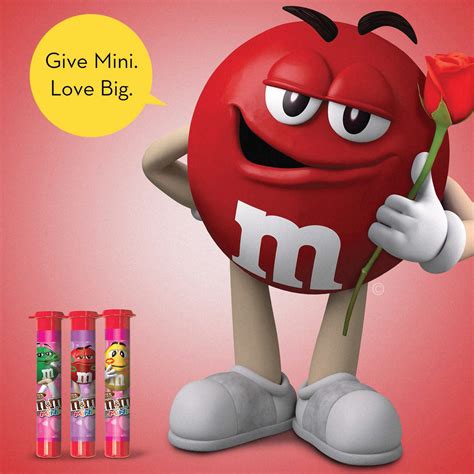 Mandms Minis Valentines Day Milk Chocolate Candy Mega Tube 177 Oz