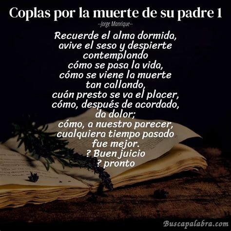 Poema Coplas Por La Muerte De Su Padre 1 De Jorge Manrique Análisis