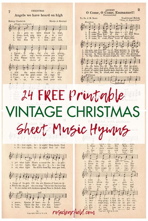 Free Printable Christmas Sheet Music Printable