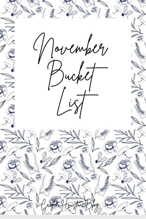 November Bucket List Print And Post This Fun List Of Ideas For Things