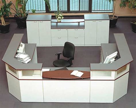 Impressions Two Person Custom Reception Desk Discount Office