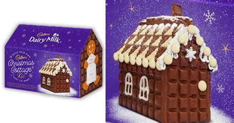 cadbury s have released a dairy milk christmas cottage kit giving the gingerbread version a run