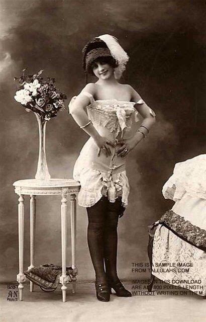 Woman Wearing A Corset Vintage Photo Vintage Burlesque Vintage Pinup