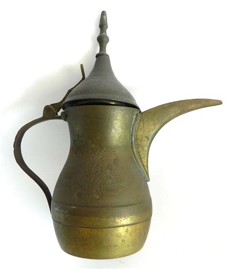 Antique Copper Islamic Dallah Turkish Arabic Coffee Pot Handmade