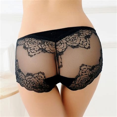 Underwear Women Lingerie Underpaseduction Lace Transparent Buttock