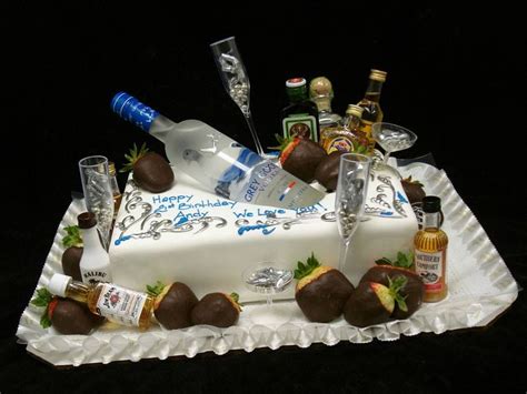 Liquor 43 · 1/2 oz. vodka cake | 21st birthday cakes, Birthday cake for him ...